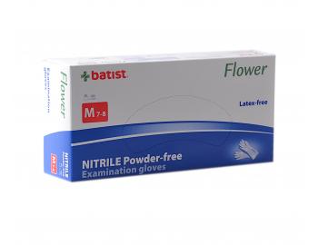 Jednorazov nitrilov rukavice Batist Flower Premium 100 ks - M