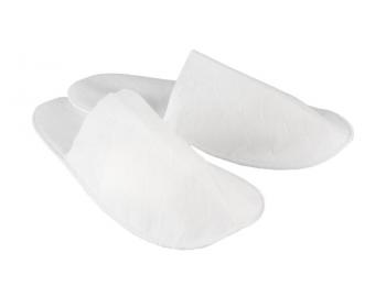 Pantofle Extra Eko-Higiena z netkanej textlie - 1 pr, biele