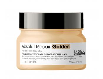 Maska pre vemi pokoden vlasy Loral Professionnel Serie Expert Absolut Repair Golden - 250 ml