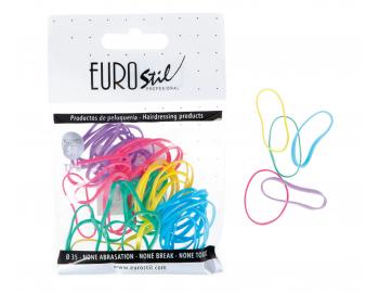 Gumiky do vlasov Eurostil Profesional TPU Hair Elastics For Hairstyles - farebn, 50 ks