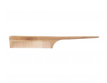 Bambusov tuprovac hrebe s hrotom Detail - Hair style Bamboo Comb - 21,5 x 2,8 cm