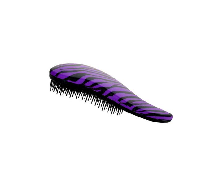 Kefa na vlasy Detangler Zebra - ierno-fialov