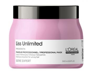 Uhladzujci rad pre nepoddajn vlasy LOral Professionnel Serie Expert Liss Unlimited - maska - 500 ml