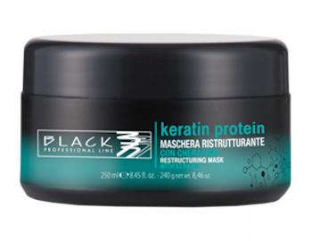 Maska pre pokoden a oslaben vlasy Black Keratin Protein - 250 ml