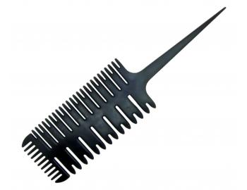 Univerzlny hrebe na vlasy Sibel - 24,6 x 6,5 cm, ierny