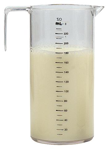 E-shop Kadernícka odmerka s ryskami Sibel - 220 ml, plastová (0090041)