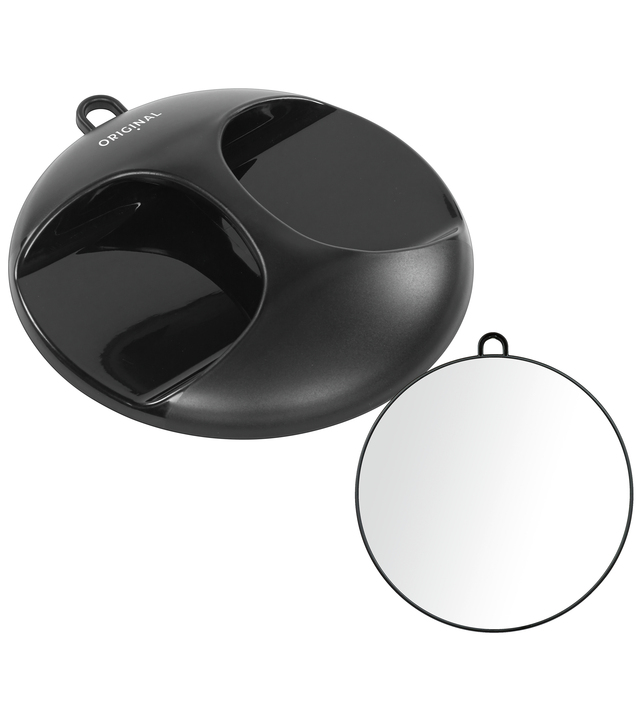 E-shop Kruhové zrkadlo Original Best Buy Luna 28 cm - čierne (013084102) + darček zadarmo