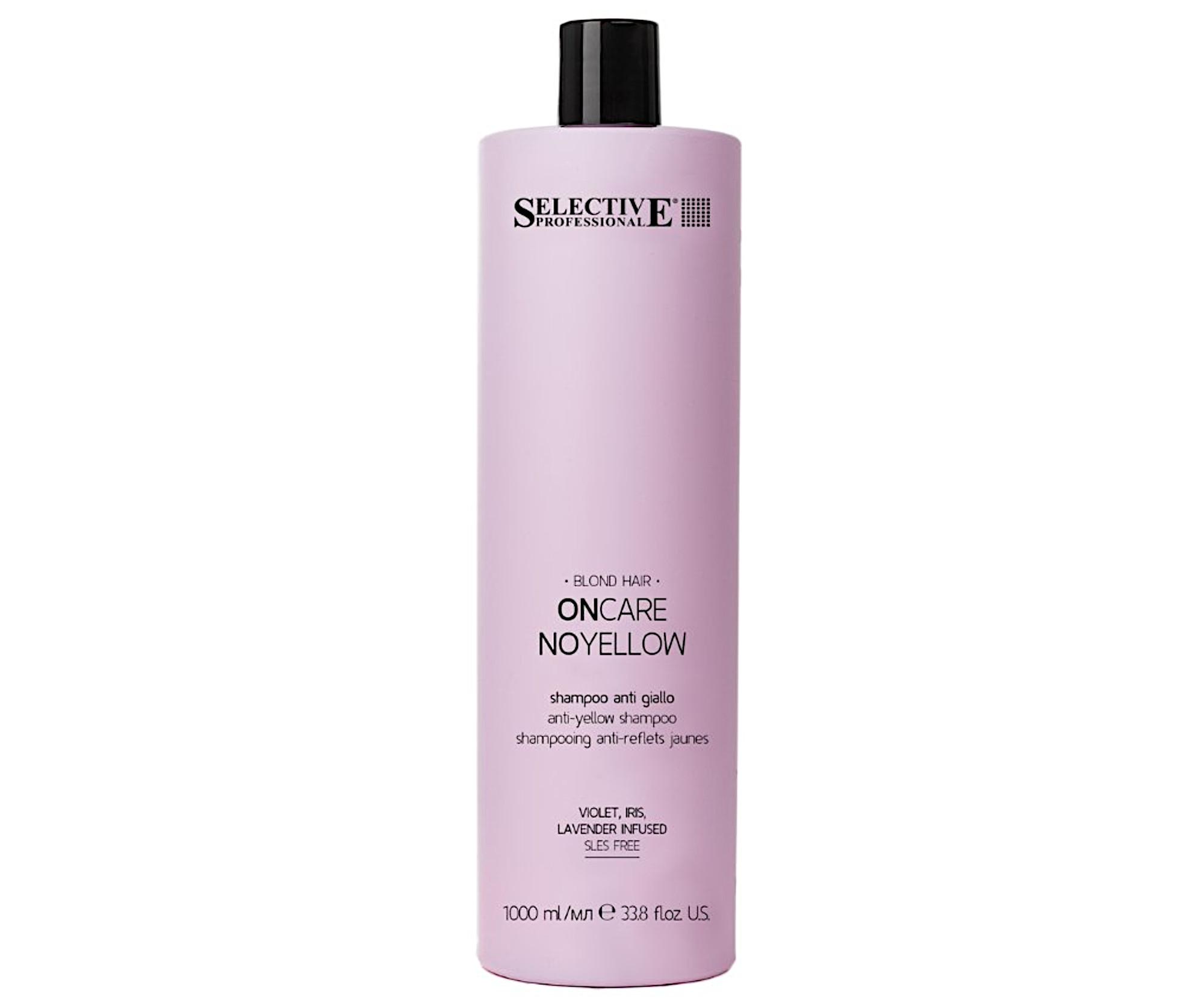 E-shop Šampón pre neutralizáciu žltých tónov Selective Professional OnCare NoYellow Shampoo - 1000 ml + darček zadarmo