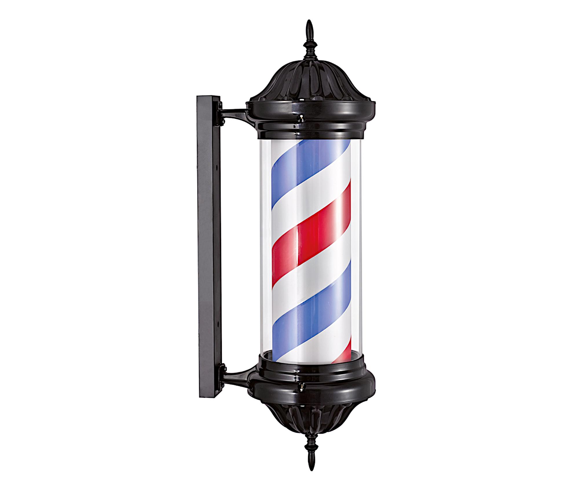 E-shop Svetelný pútač pre holičstvo Eurostil Professional - 71 cm, čierny (04578) + darček zadarmo