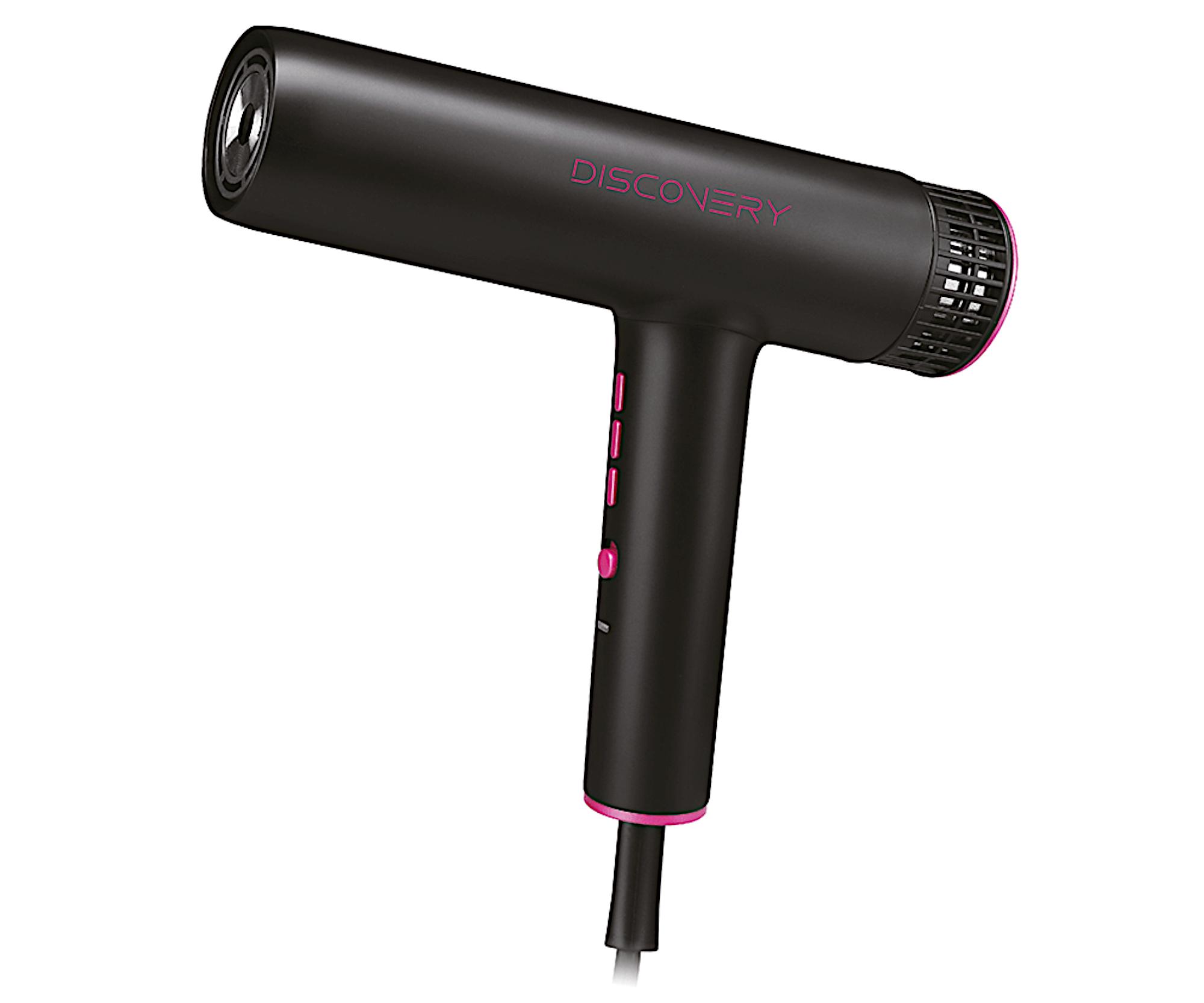E-shop Profesionálny tichý sušič na vlasy Eurostil Professional Discovery - 1900 W, čierny (07556) + darček zadarmo