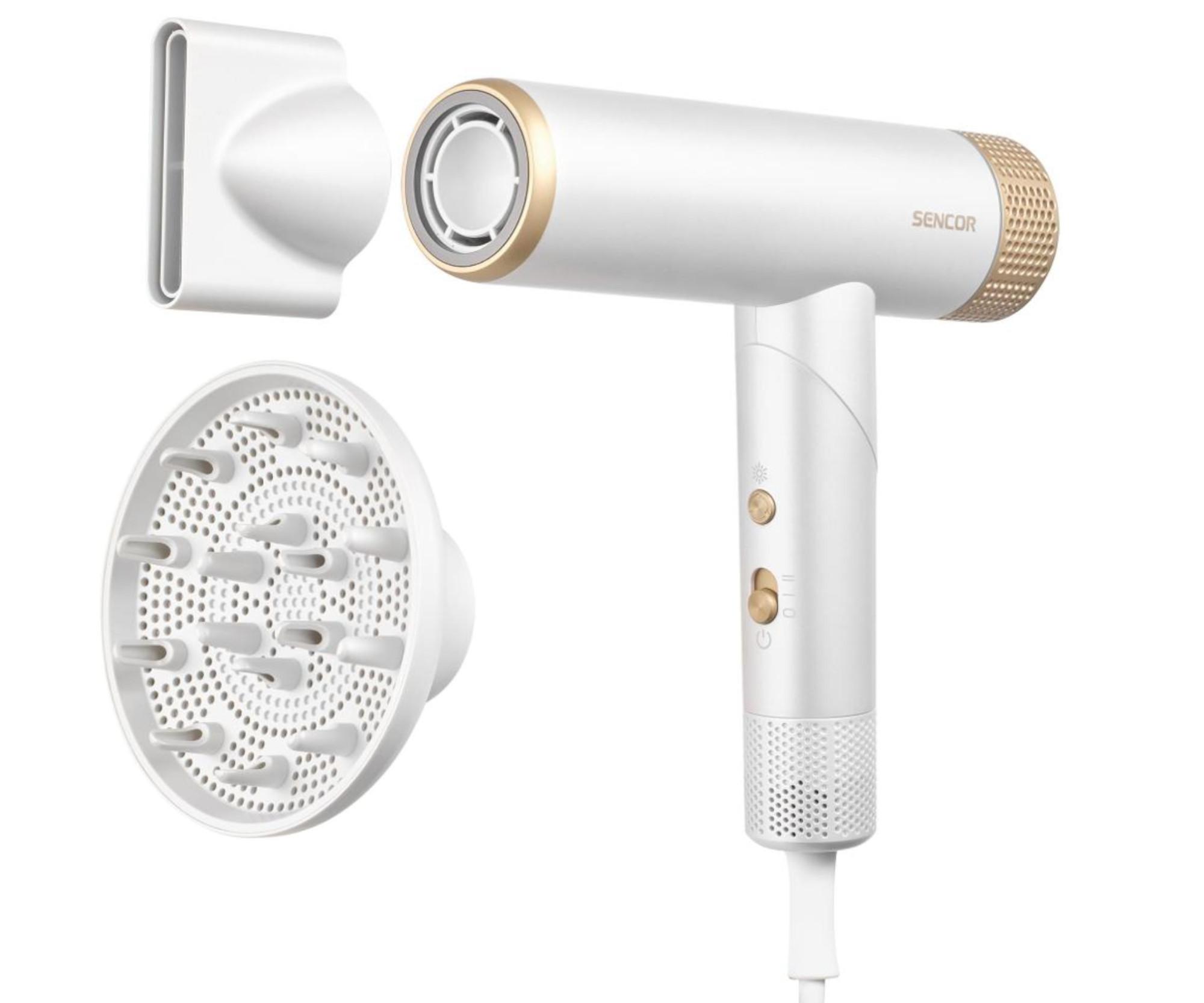 E-shop Sušič vlasov Sencor High Speed Hair Dryer SHD 9050GD - 1300 W, perleťovo biely + darček zadarmo