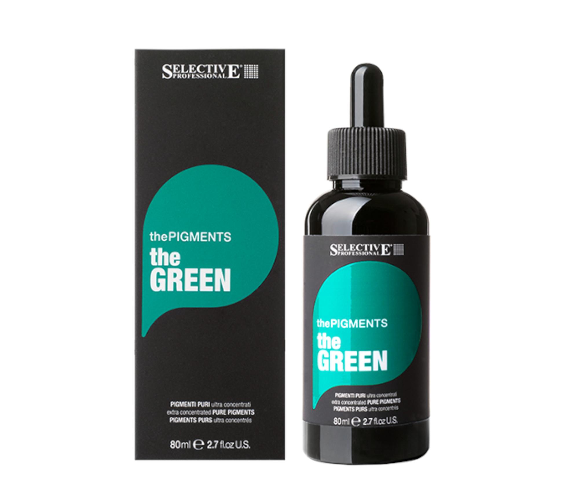E-shop Ultra koncentrované čisté pigmenty Selective Professional ThePigments TheGreen - 80 ml, zelené + darček zadarmo