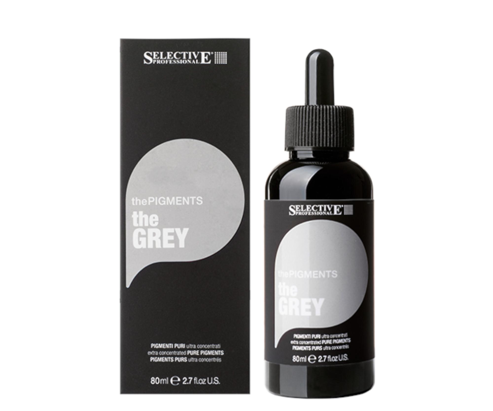 E-shop Ultra koncentrované čisté pigmenty Selective Professional ThePigments TheGrey - 80 ml, šedé + darček zadarmo