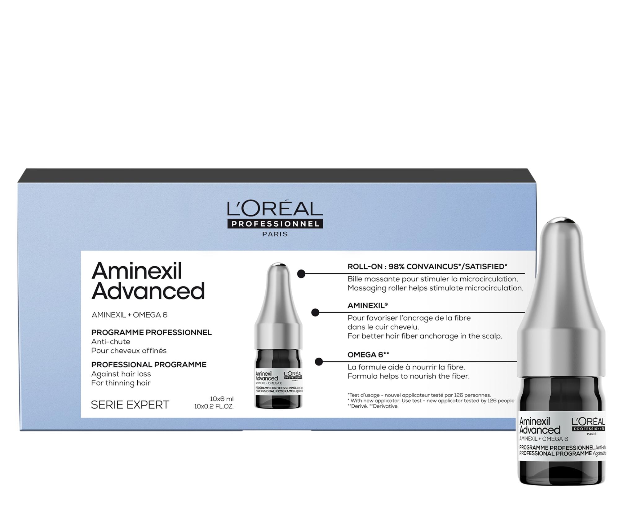 E-shop Intenzívna kúra proti padaniu vlasov Loréal Professionnel Aminexil Advanced Anti-Hair Loss - 10 x 6 ml - L’Oréal Professionnel + darček zadarmo