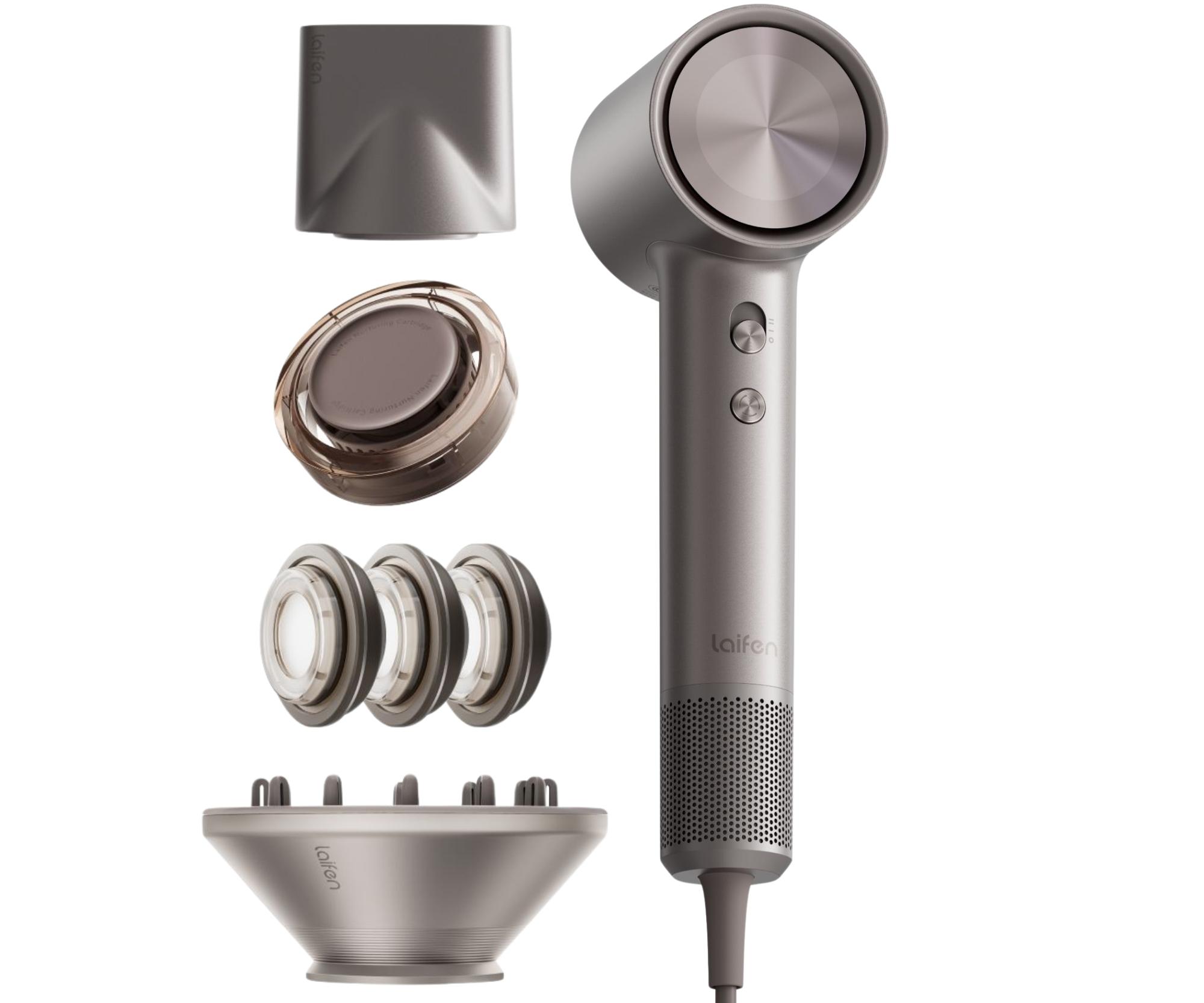 E-shop Profesionálny fén na vlasy Laifen Swift 4 Polished Titanium - 1600 W, titánový šedý + darček zadarmo