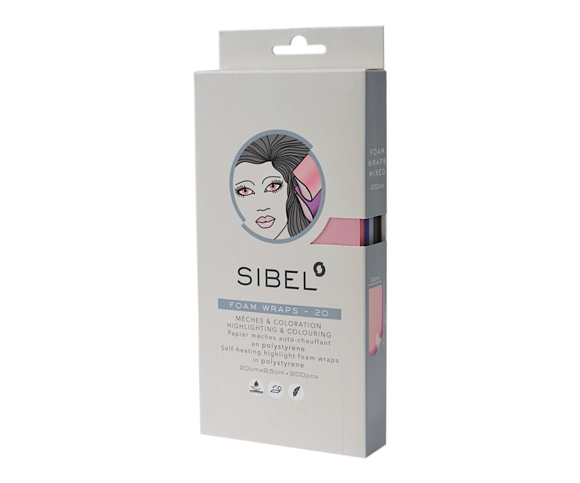 E-shop Melírovací penová fólia Sibel High-Light 20 x 9,5 cm - mix farieb, 200 ks (4333081) + darček zadarmo