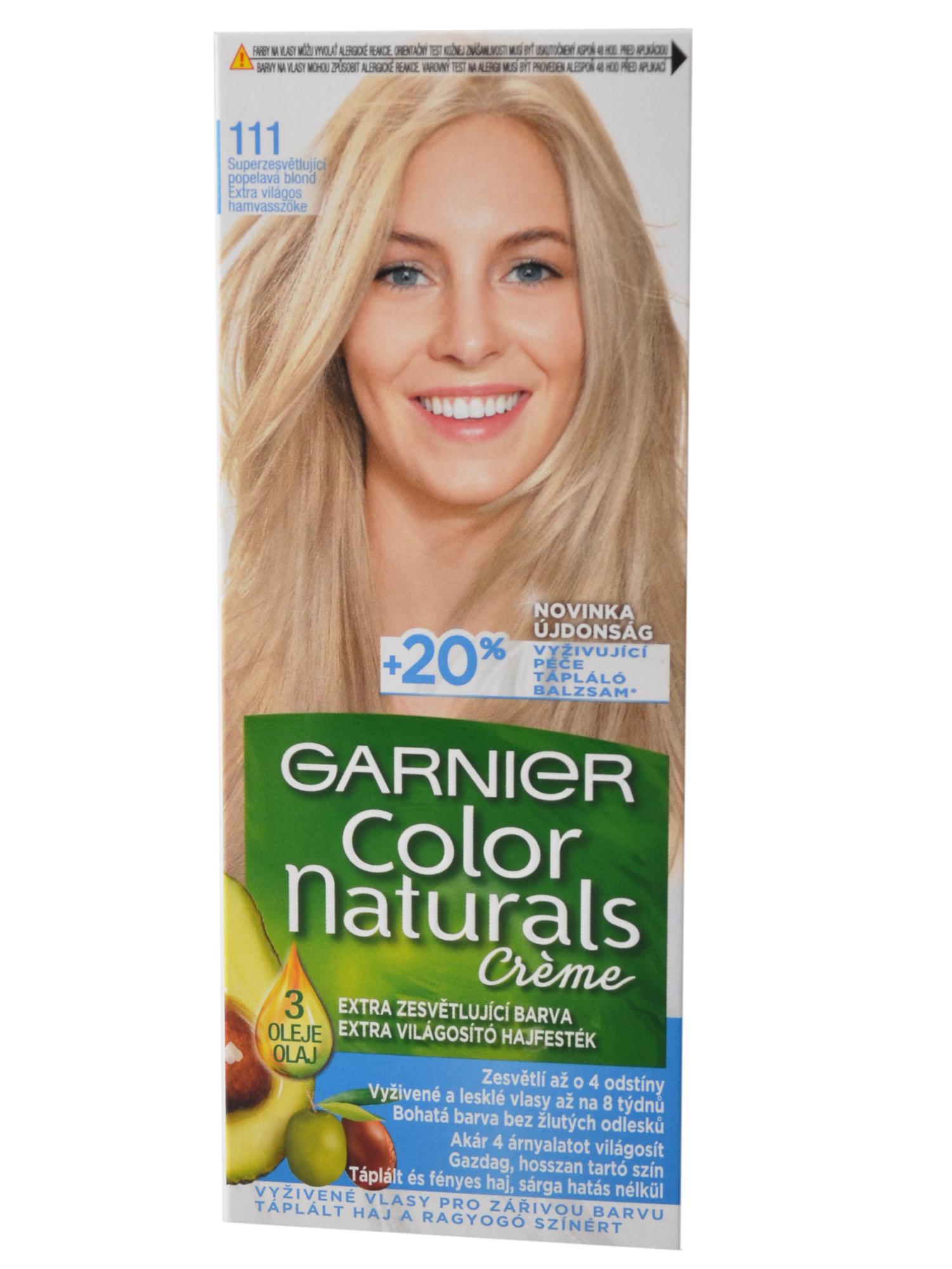 E-shop Zosvetľujúci farba Garnier Color Naturals 111 popolavá blond + darček zadarmo