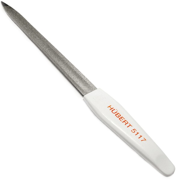 E-shop Zafírový špicatý pilník na nechty Hairway "7R", biely - 177 mm (11517)
