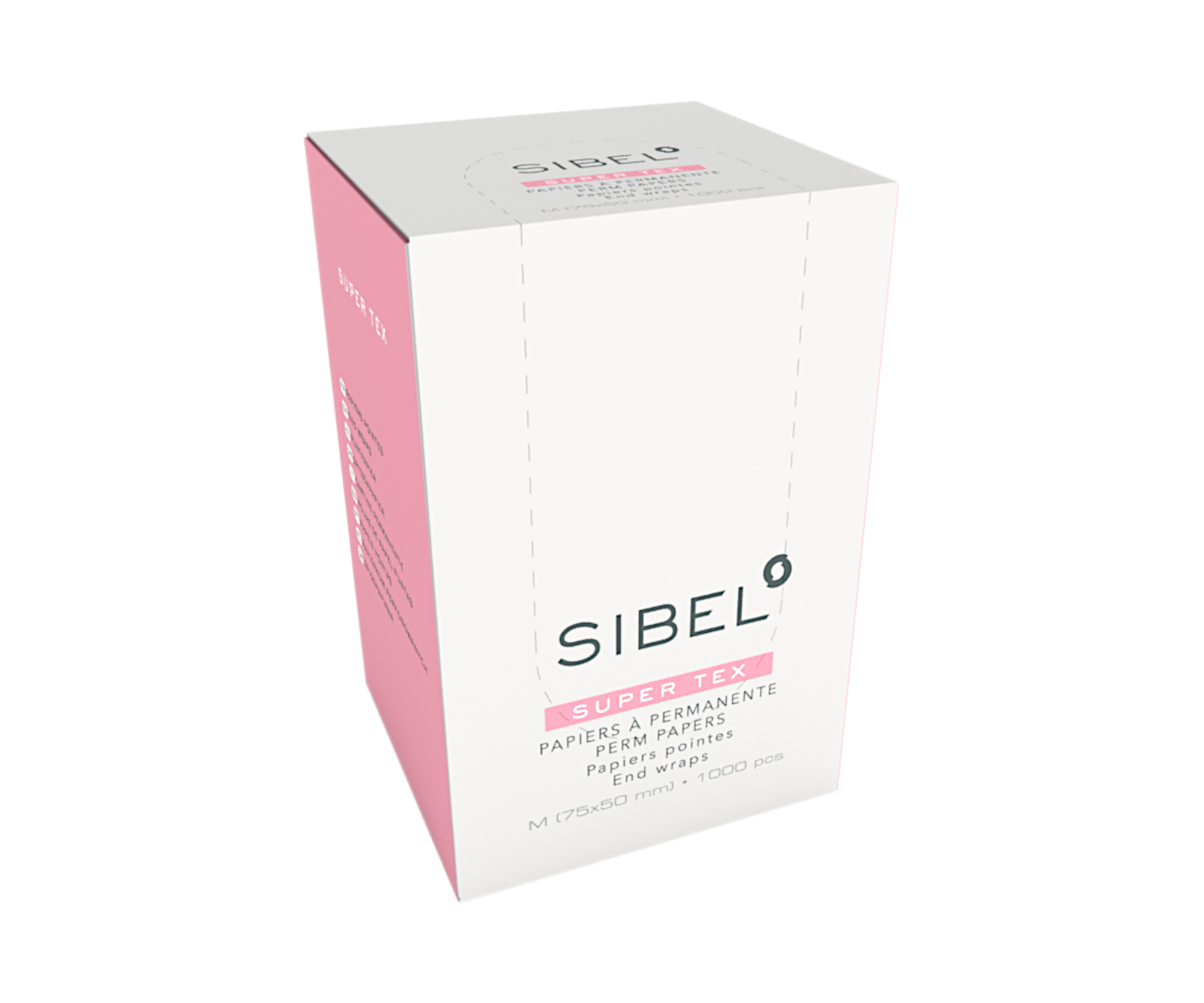 E-shop Papieriky na trvalú onduláciu Sibel Super Tex, 75 x 50 mm - 1000 ks (4330371)