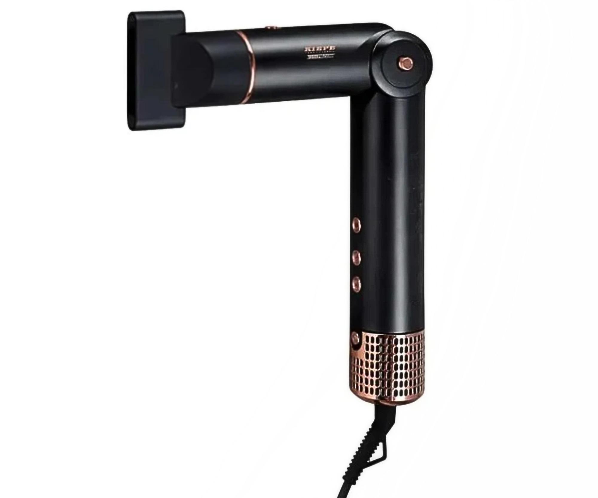 Multifunkčný stylingový kulmofén so šiestimi nástavcami Kiepe Professional Home Precision AirFlex - 1500 W, čierny + darček zadarmo