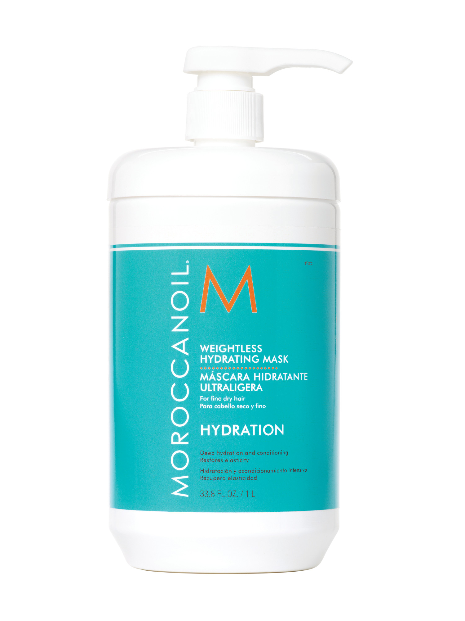 E-shop Nezaťažujúca hydratačná maska pre jemné suché vlasy Moroccanoil Hydration - 1000 ml + darček zadarmo