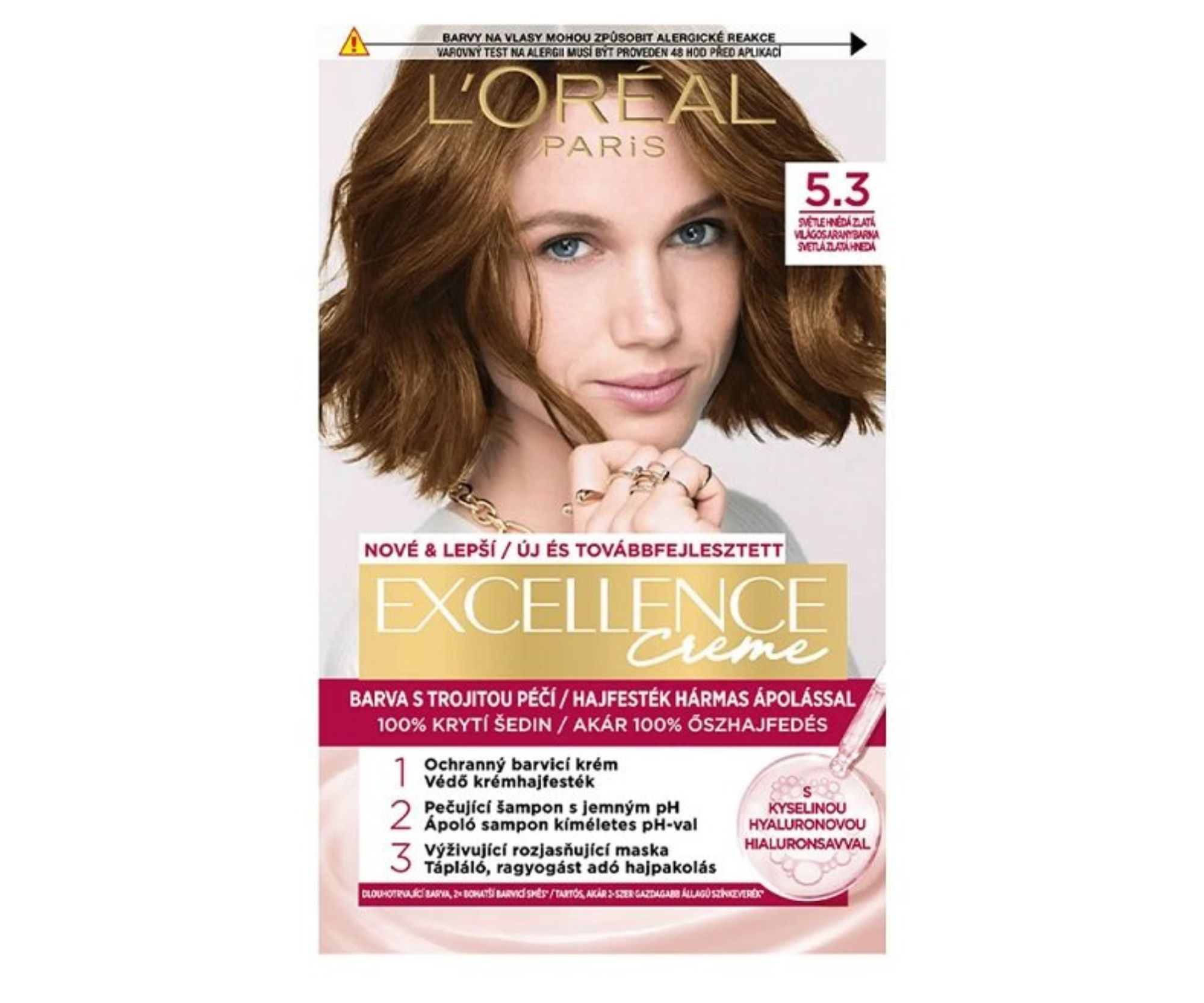 E-shop Permanentná farba Loréal Excellence 5.3 svetlo hnedá zlatá - L’Oréal Paris + darček zadarmo