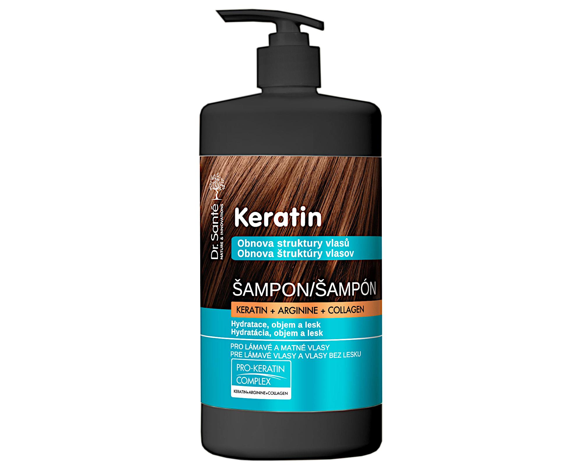 E-shop Šampón pre obnovu matných a krehkých vlasov Dr. Santé Keratin - 1000 ml + darček zadarmo