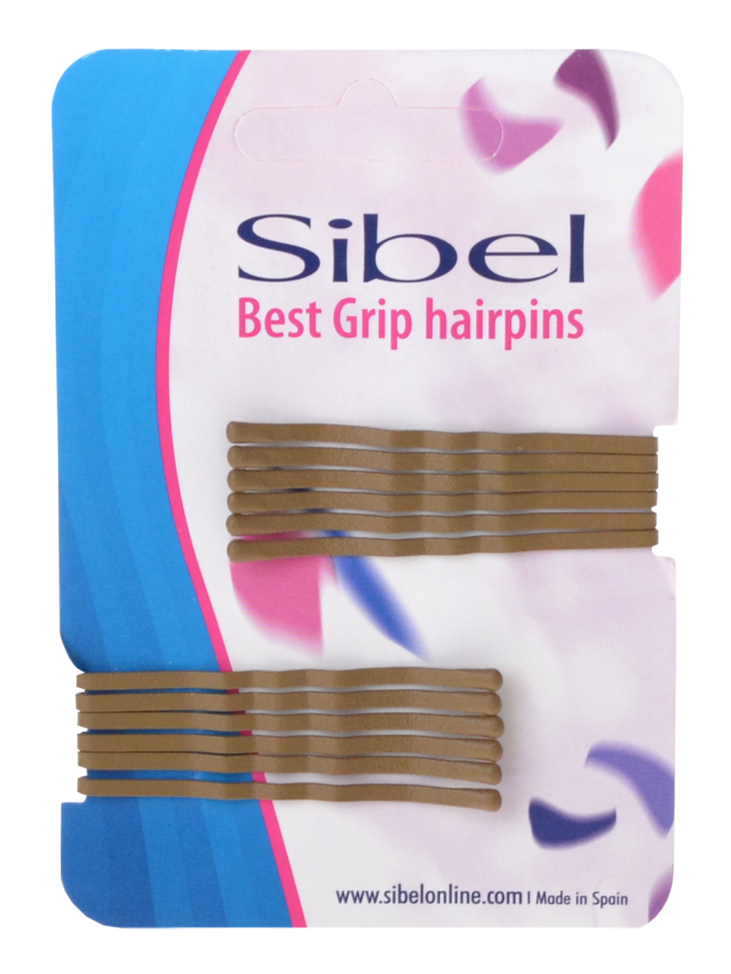 E-shop Vlnitá sponka Sibel Best Grip - 5 cm, béžová - 12ks (9600054-52)