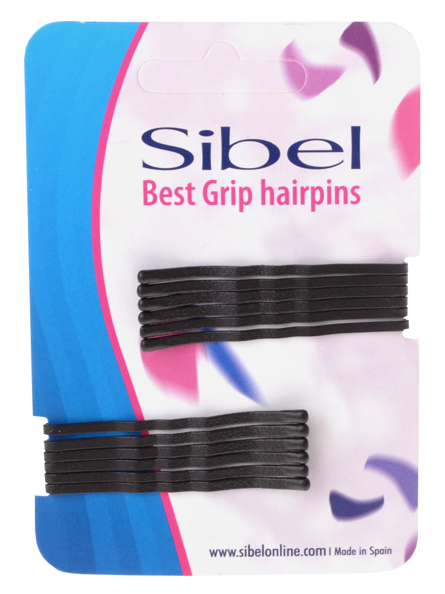 E-shop Vlnitá sponka Sibel Best Grip - 5 cm, hnedá - 12ks (9600054-15)
