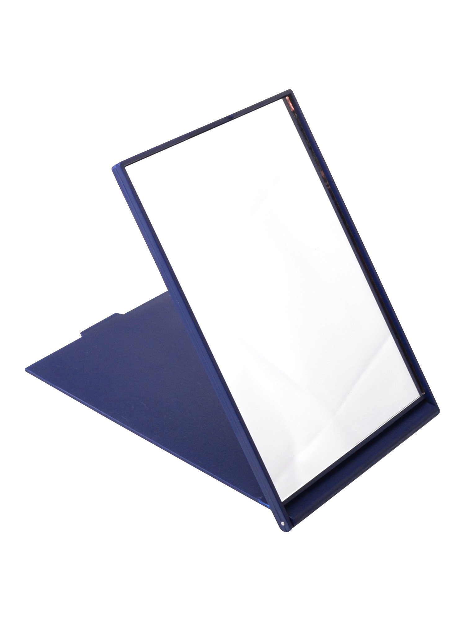 E-shop Kozmetické zrkadlo so stojanom Duko - 115 x 170 mm, tmavo modré (3060)