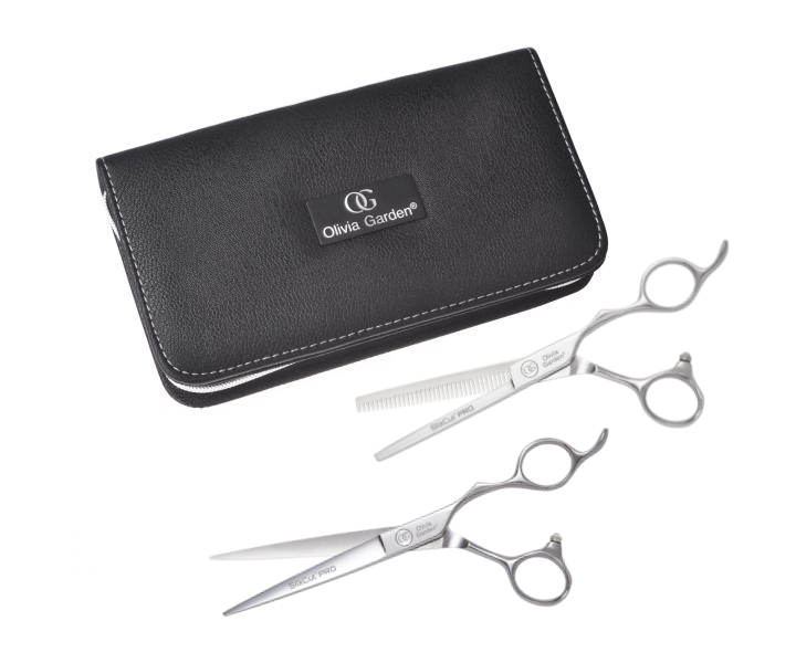 E-shop Sada kaderníckych nožníc 6,5"a efilačných nožníc 6,35" Olivia Garden SilkCut Pro (SI-PRO6.50/6.35) + darček zadarmo