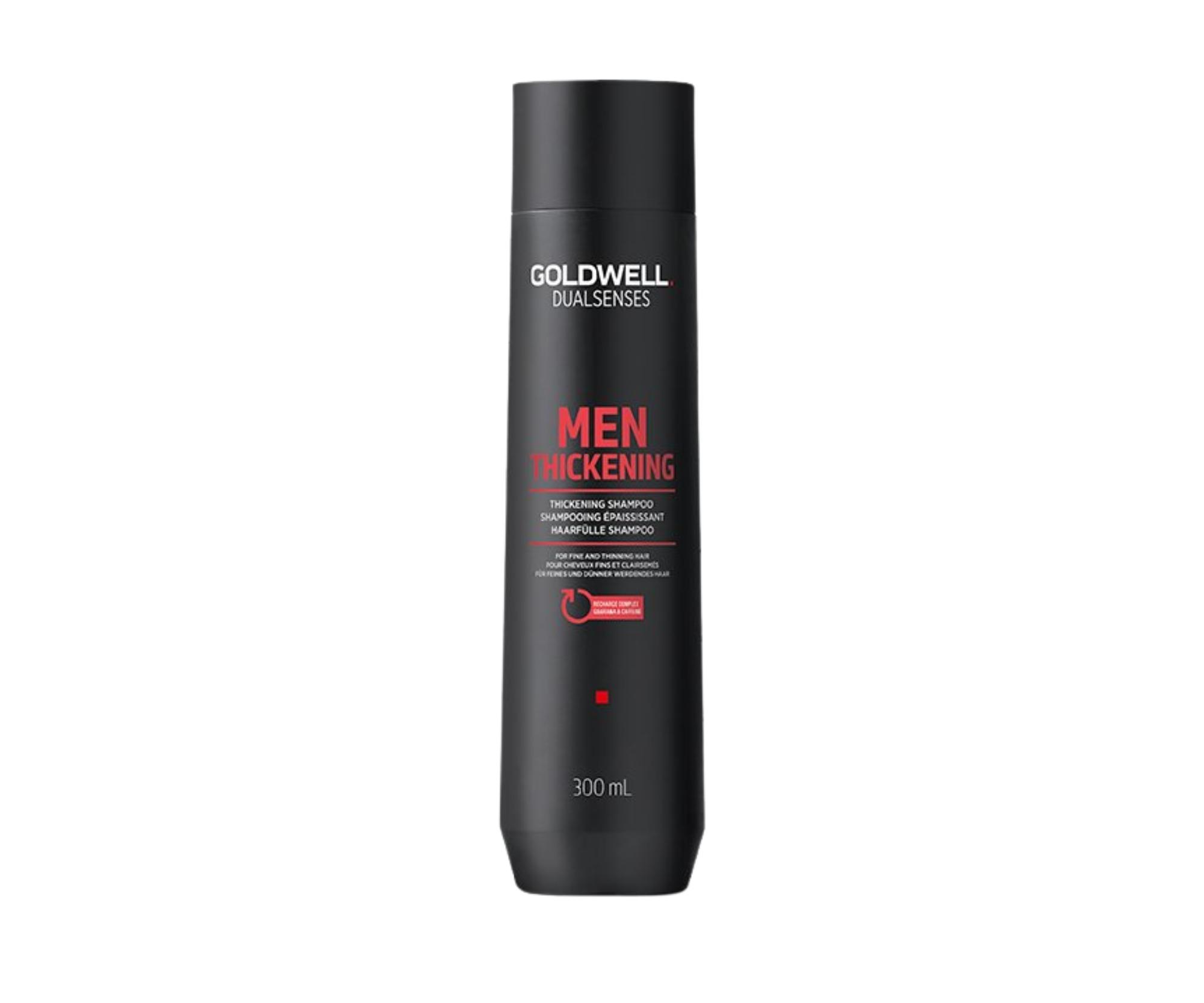 E-shop Regeneračný kofeínový šampón pre jemné vlasy Goldwell Dualsenses Men Thickening - 300 ml (202839) + darček zadarmo