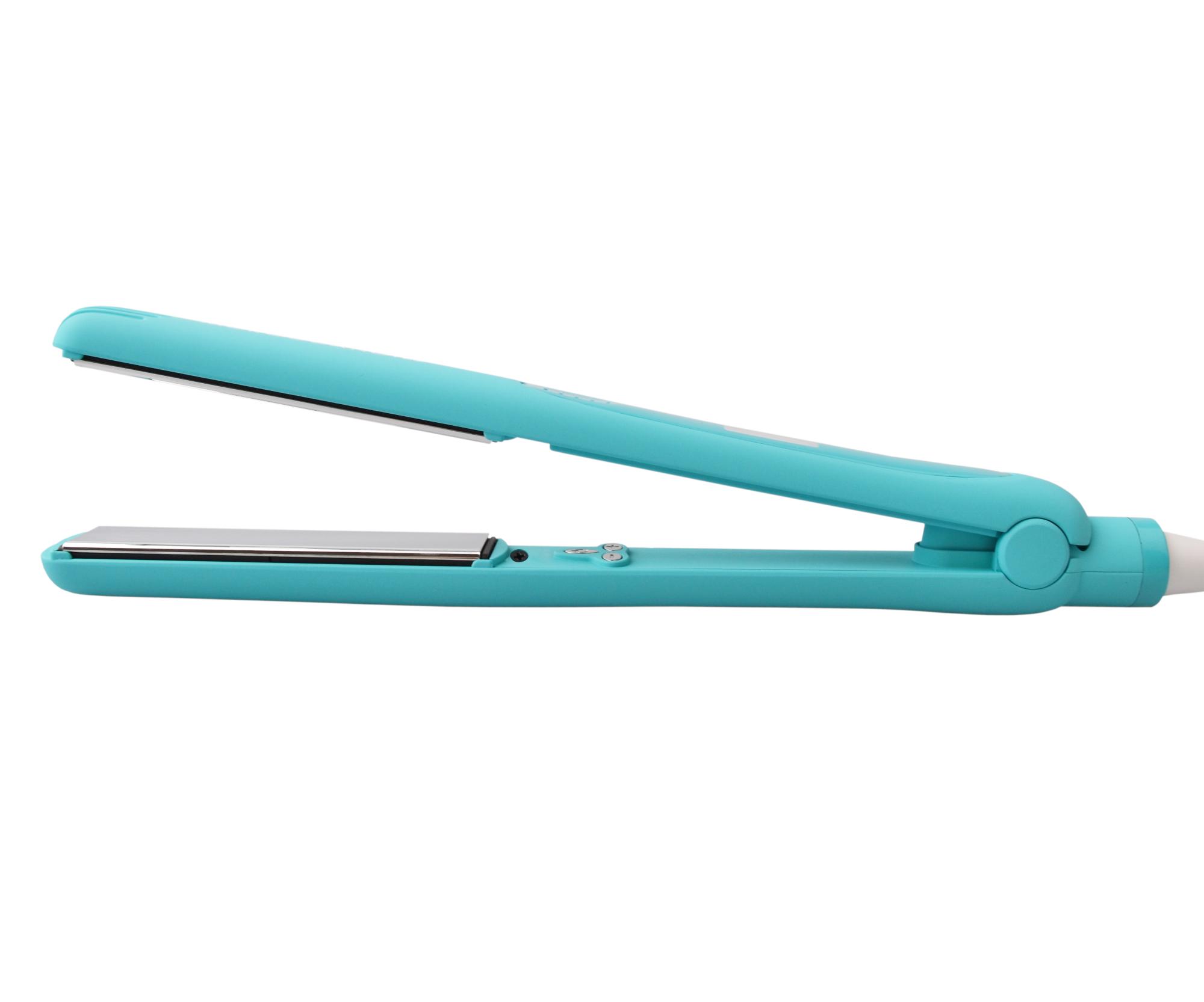 Profesionálna žehlička na vlasy Moroccanoil Titanium - tyrkysová (FMC-STYIRON20CZ) + darček zadarmo.