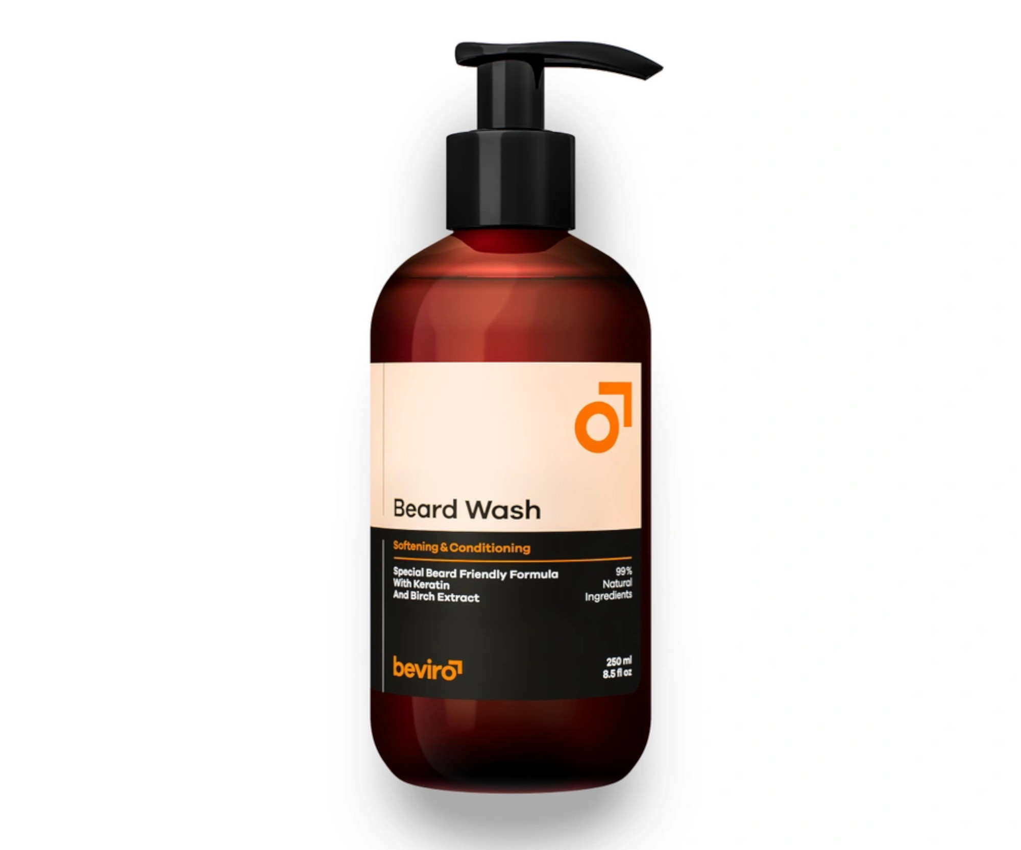 E-shop Prírodný šampón na fúzy Beviro Beard Wash - 250 ml (BV313) + darček zadarmo