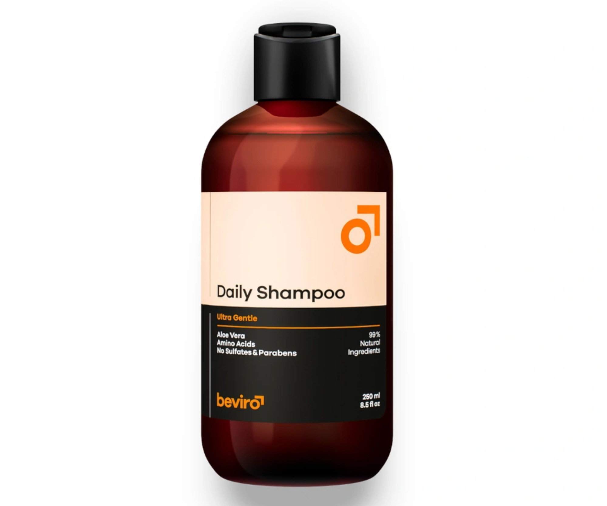 E-shop Prírodný šampón na vlasy pre denné použitie Beviro Daily Shampoo - 250 ml (BV310) + darček zadarmo