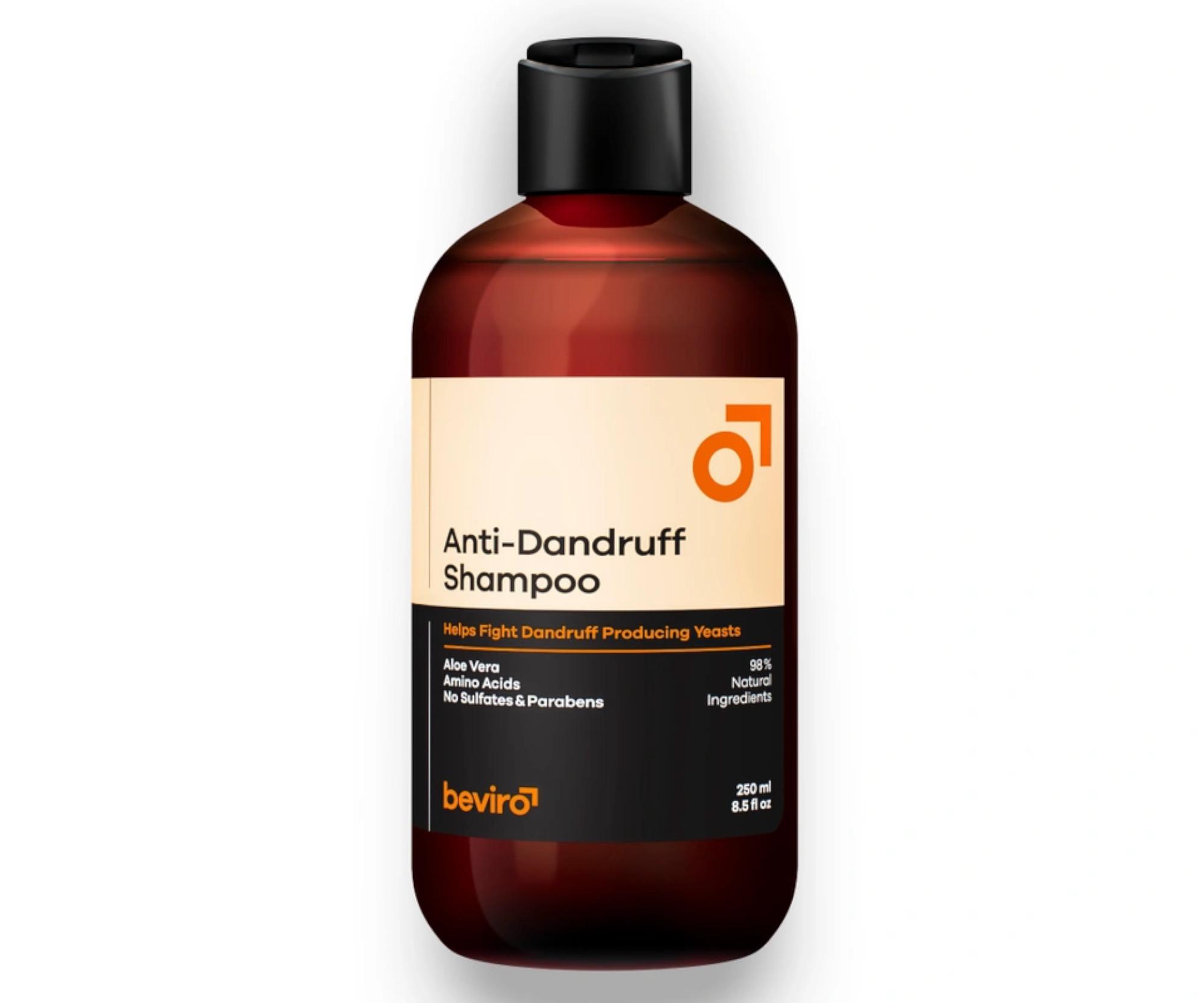 E-shop Prírodný šampón pre mužov proti lupinám Beviro Anti-Dandruff Shampoo - 250 ml (BV314) + darček zadarmo