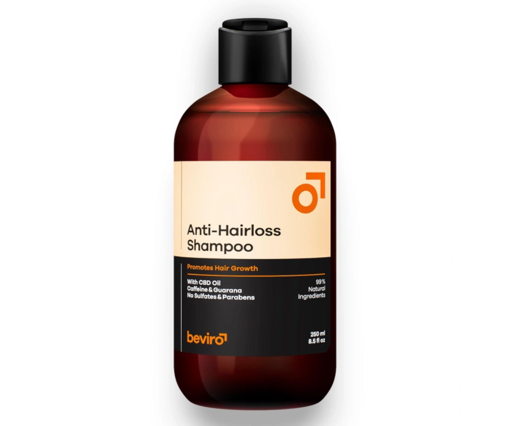 E-shop Prírodný šampón pre mužov proti padaniu vlasov Beviro Anti-Hairloss Shampoo - 250 ml (BV315) + darček zadarmo