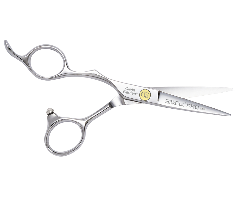 E-shop Kadernícke nožnice pre ľavákov Olivia Garden SilkCut Pro 5"- strieborné (SI-PRO5.00L) + darček zadarmo