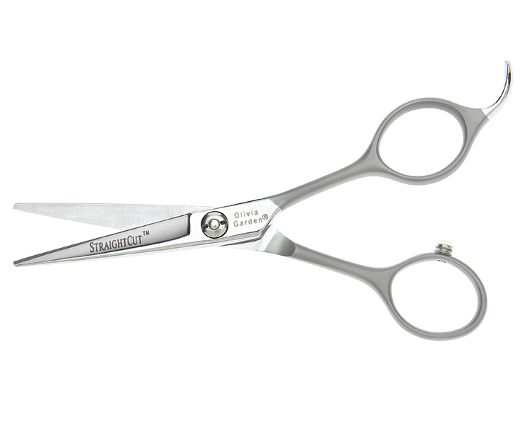 E-shop Kadernícke nožnice Olivia Garden StraightCut(TM) Shear 5"- strieborné (ST5.00) + darček zadarmo