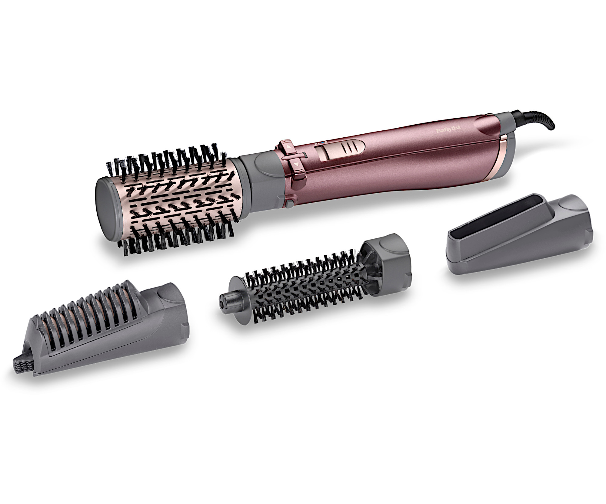 E-shop Teplovzdušná rotačná kulma BaByliss Beliss Big Hair AS960E - 1000 W, staroružová + darček zadarmo