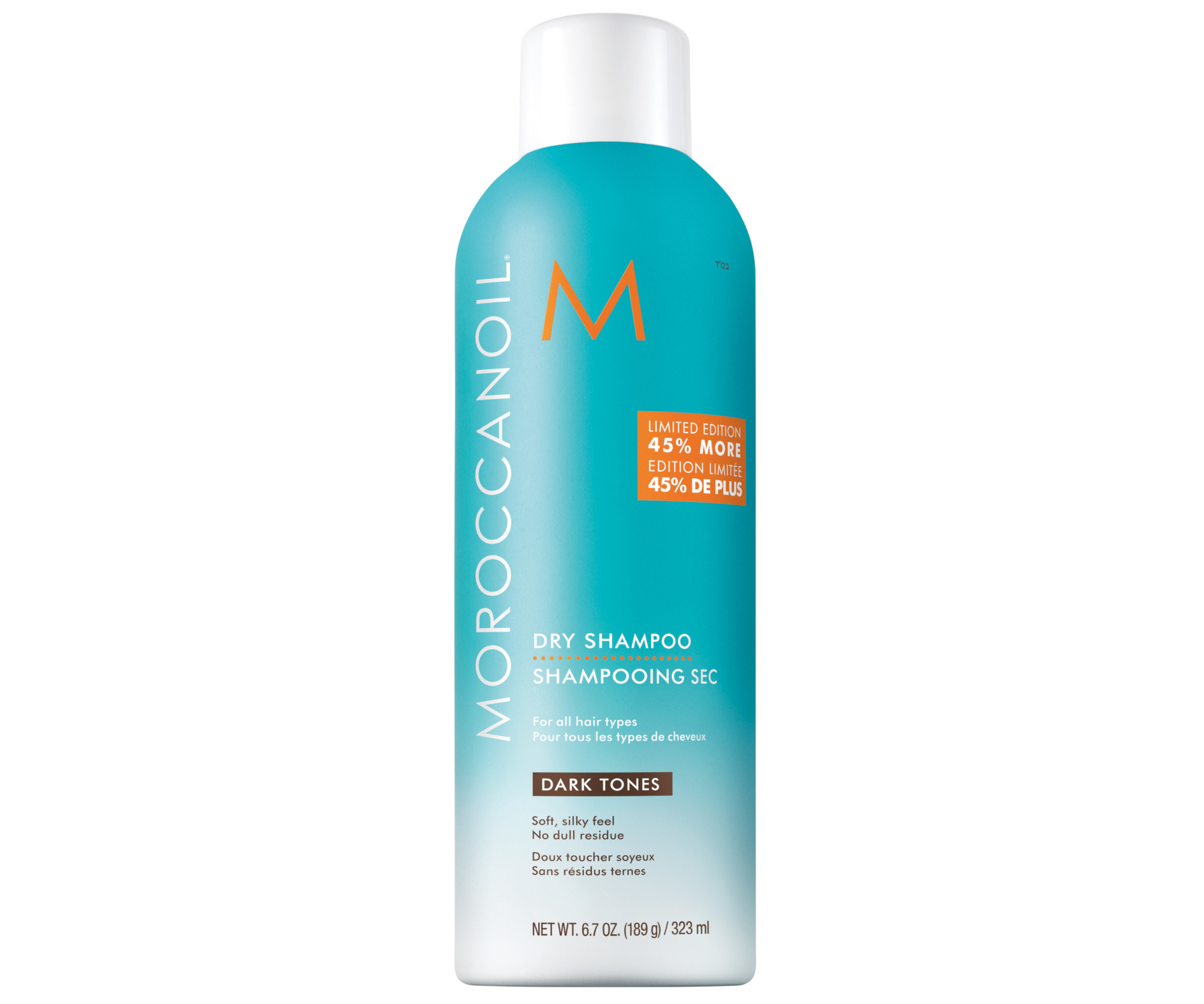 E-shop Suchý šampón pre tmavé odtiene vlasov Moroccanoil Dark Tones - 323 ml + darček zadarmo