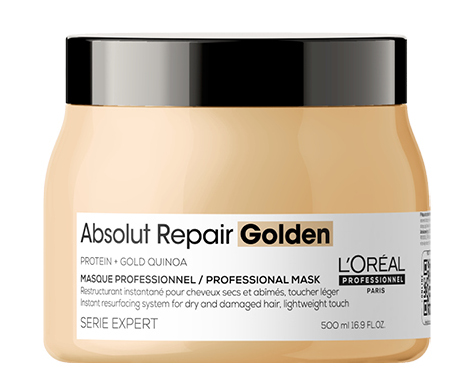 E-shop Maska pre veľmi poškodené vlasy Loréal Professionnel Serie Expert Absolut Repair Golden - 500 ml - L’Oréal Professionnel + darček zadarmo