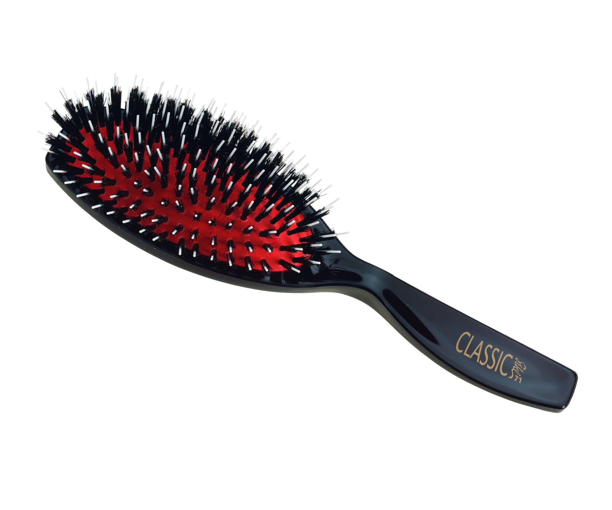 E-shop Oválna kefa na vlasy s diviačimi a nylonovými štetinami Sibel Classic 62 x 220 mm (8458532) + darček zadarmo