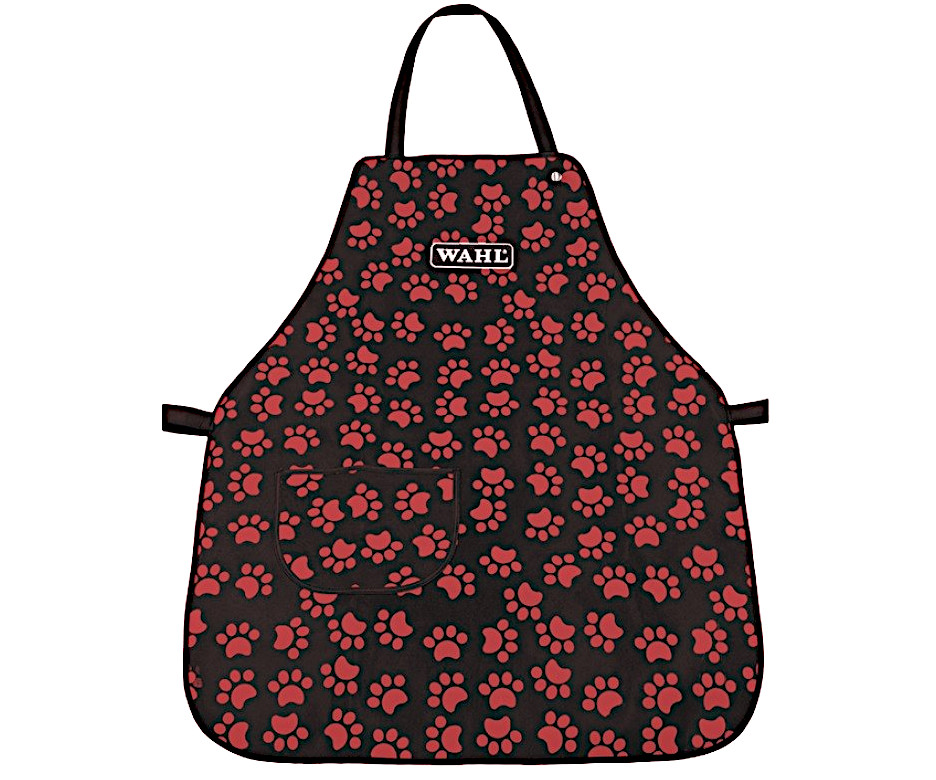 E-shop Zástera na strihanie psej srsti Wahl 78 x 90 cm - čierna/červené labky (0093-6125) + darček zadarmo