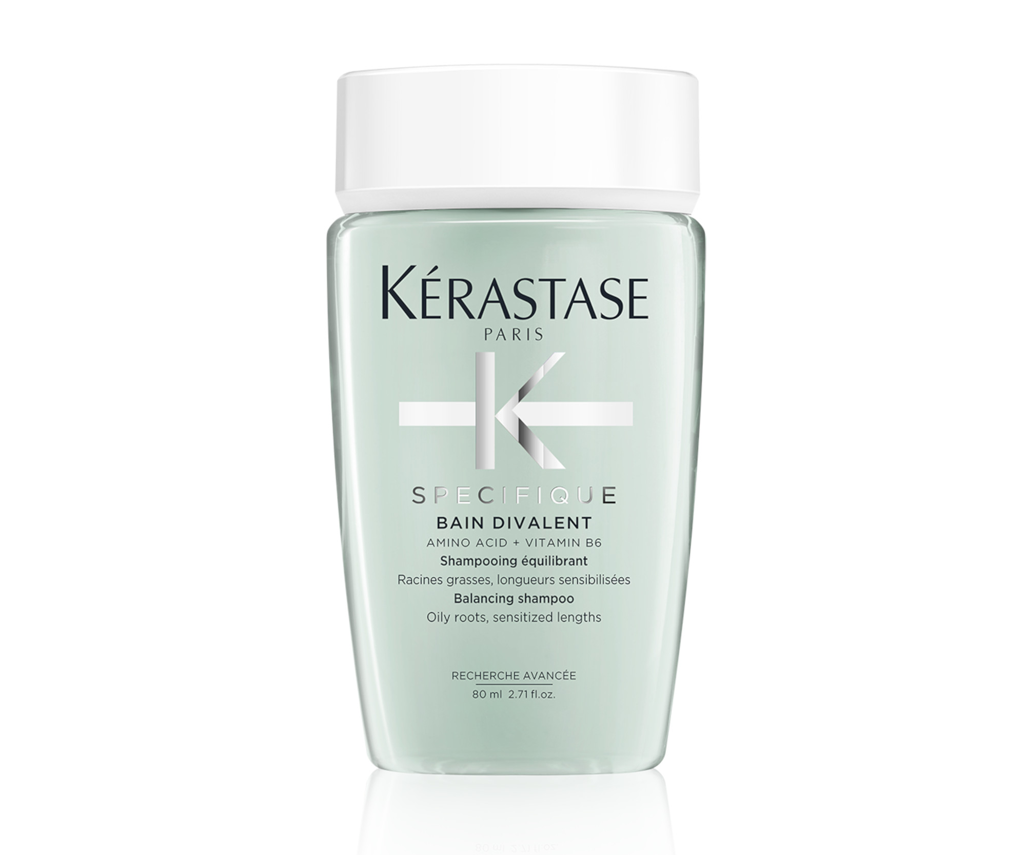 Upokojujúci šampón pre mastné korienky a scitlivené dĺžky Kérastase Specifique Divalent - 80 ml + darček zadarmo