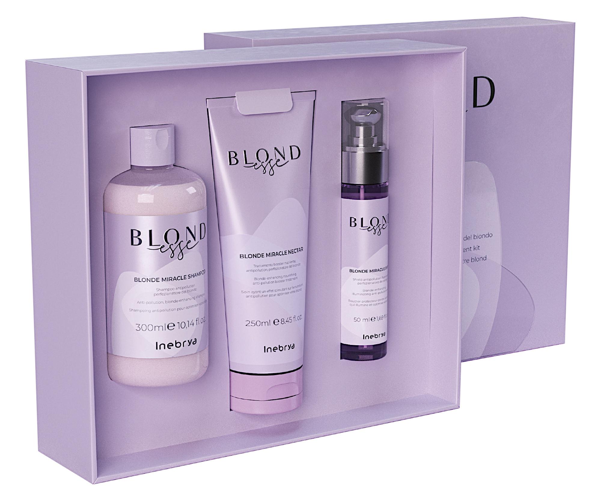 E-shop Darčeková sada pre rozjasnenie blond vlasov Inebrya Blondesse Blonde Miracle (771026212) + darček zadarmo