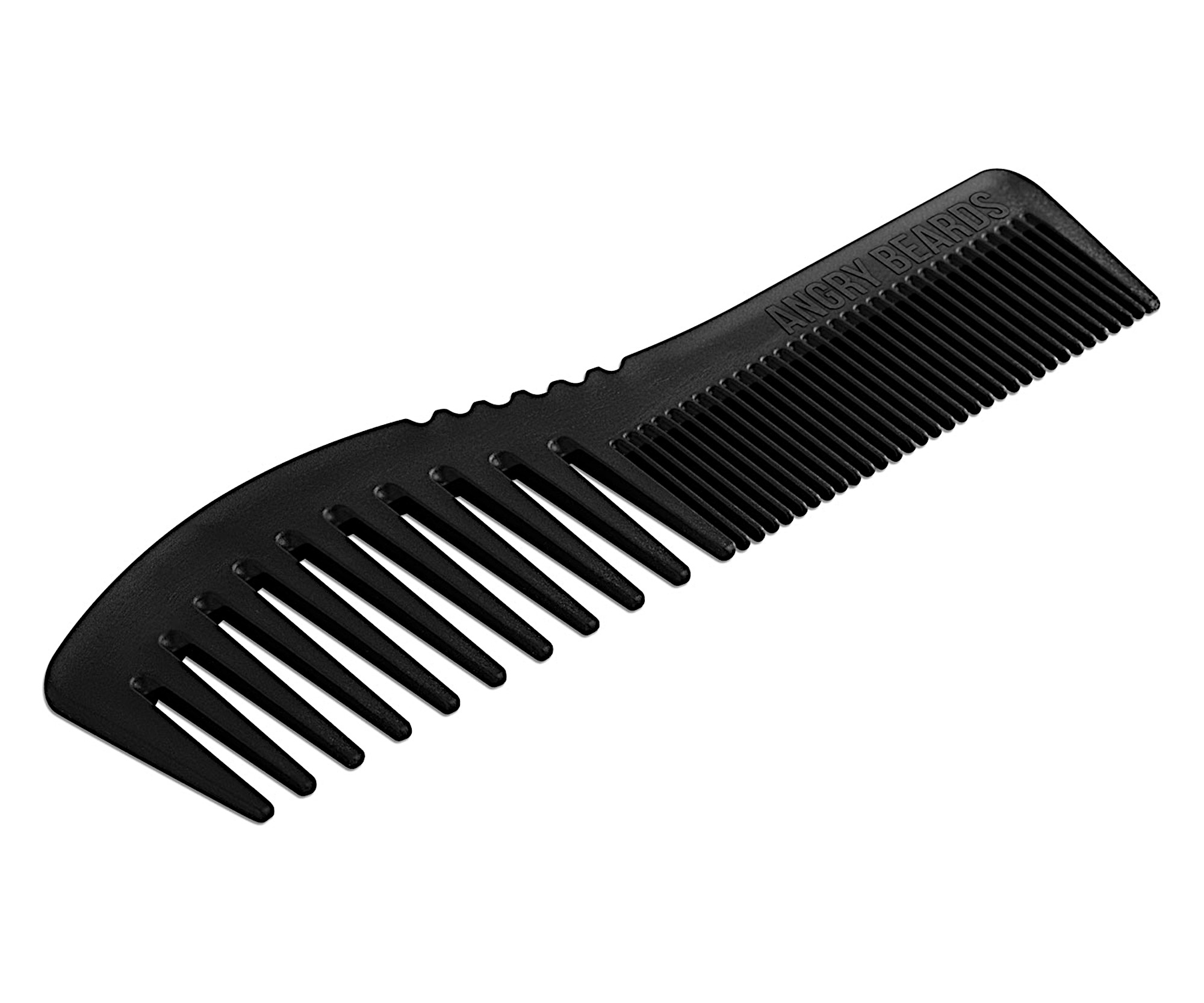 E-shop Karbónový hrebeň na vlasy a fúzy Angry Beards Dual Comb - čierny (GR-COMB-CARBON-DUAL) + darček zadarmo