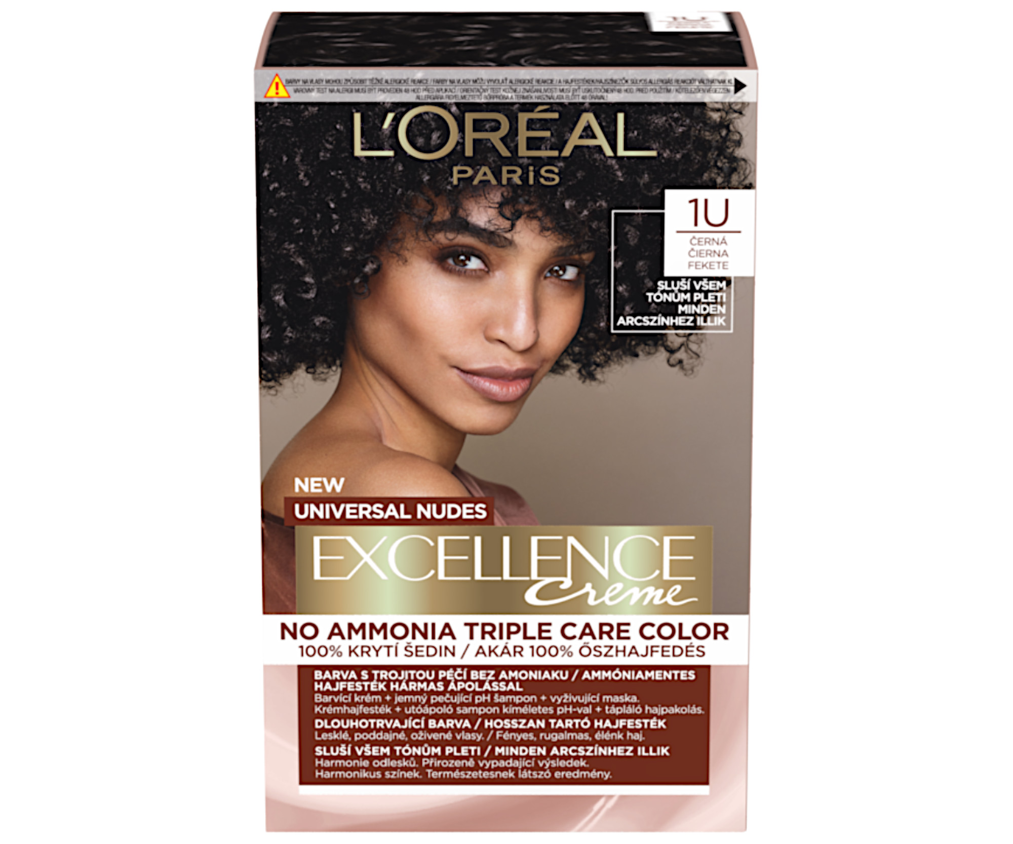 E-shop Permanentná farba Loréal Excellence Universal Nudes 1U čierna - L’Oréal Paris + darček zadarmo