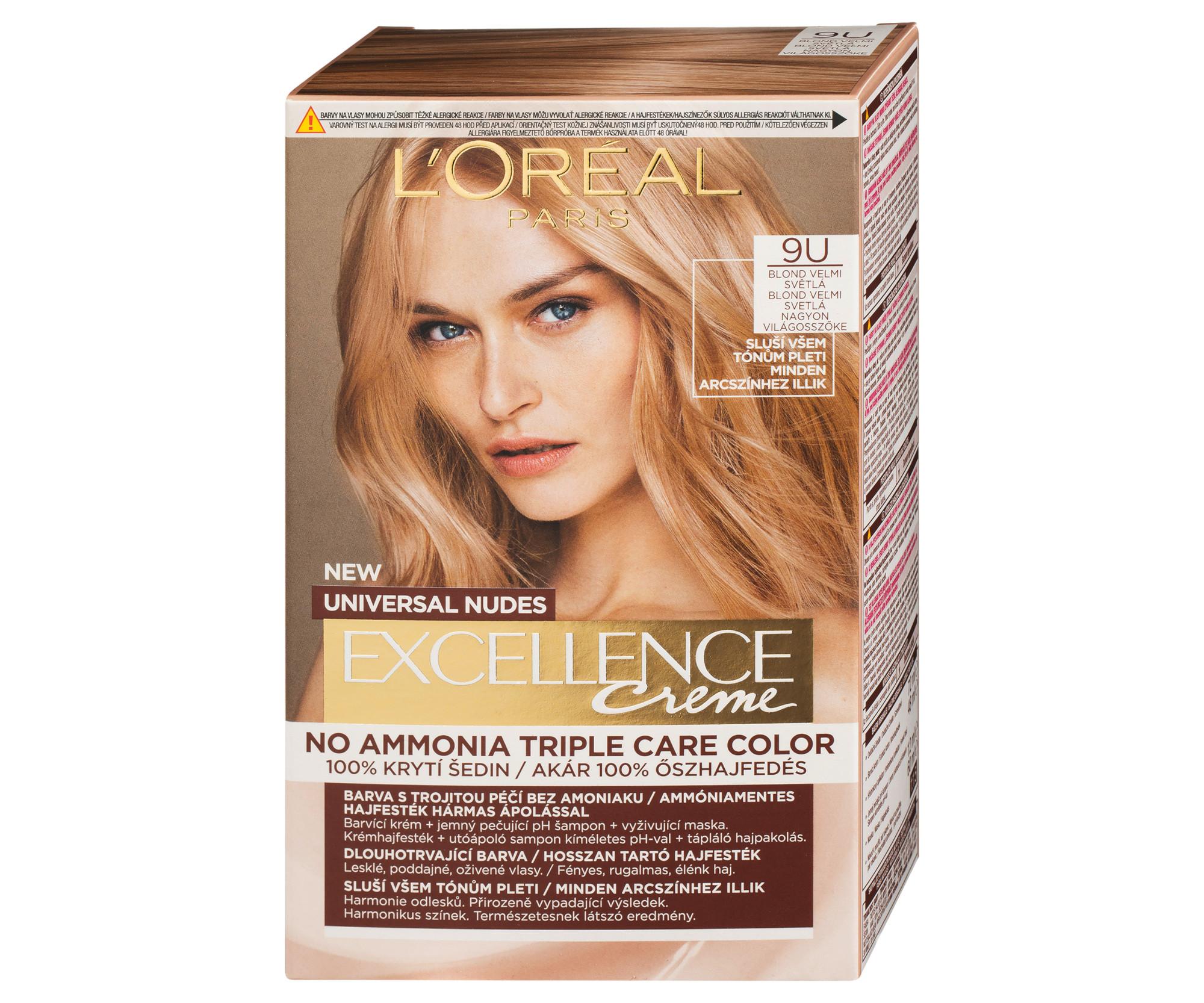 E-shop Permanentná farba Loréal Excellence Universal Nudes 9U blond veľmi svetlá - L’Oréal Paris + darček zadarmo