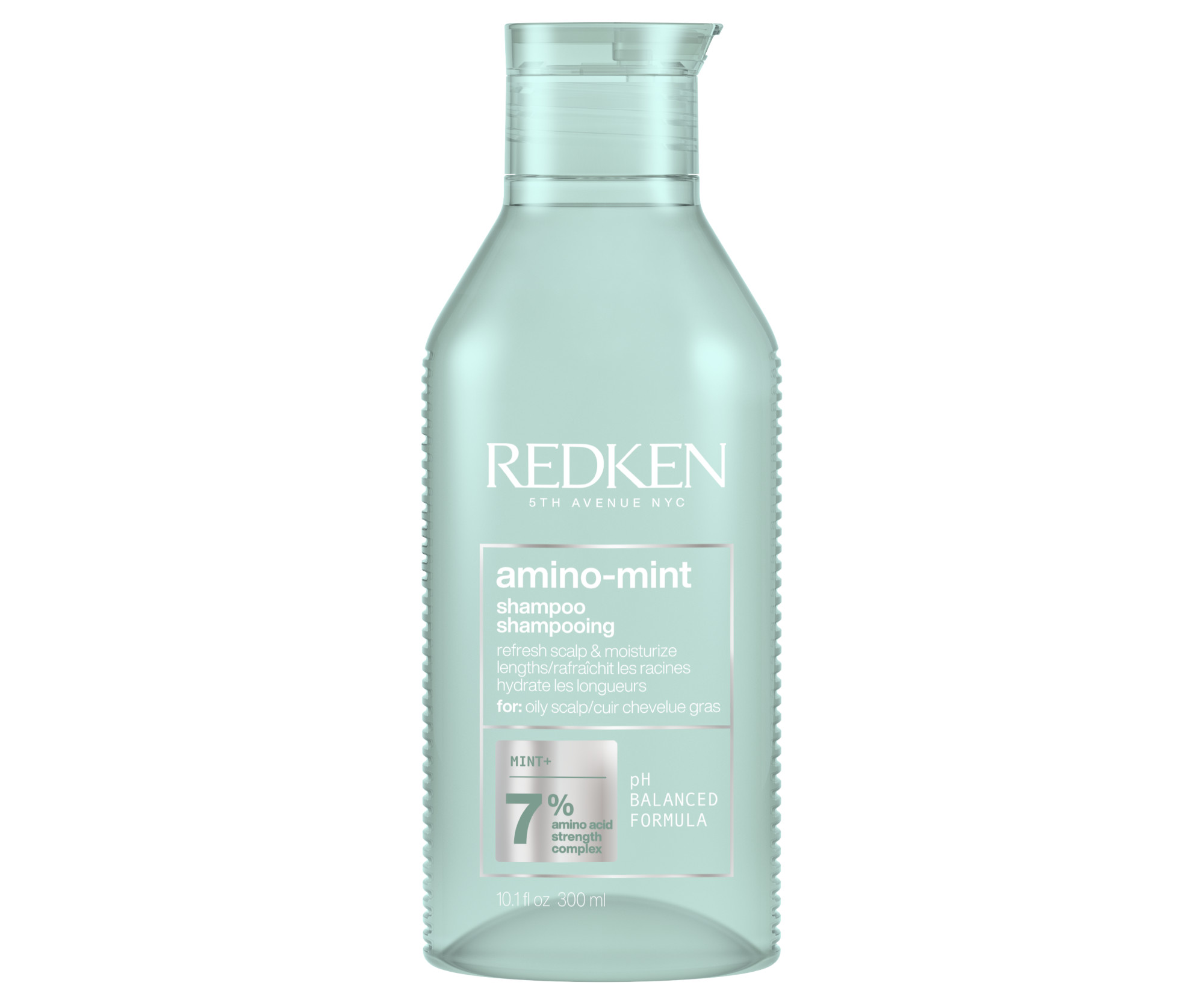 E-shop Čistiaci šampón pre citlivú pokožku a rýchlo sa mastiace vlasy Redken Amino Mint - 300 ml + darček zadarmo